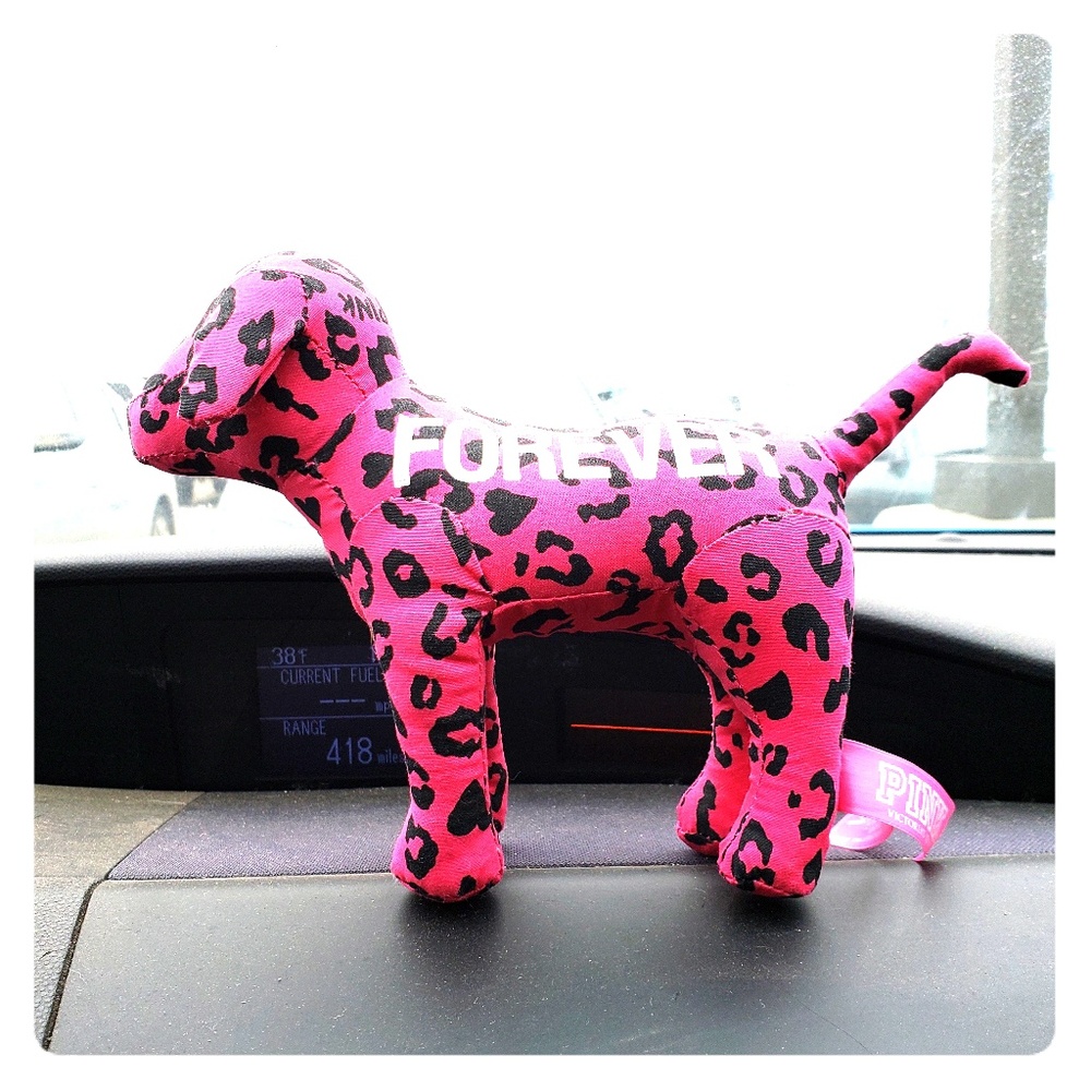 Victoria secret pink dog.